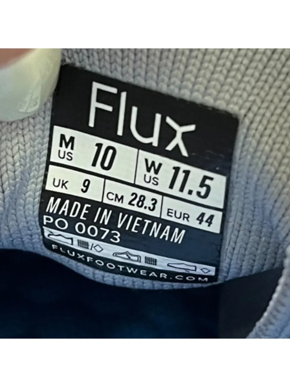 Flux Footwear Adapt Trainer Gray White Mens Size 10 Athletic Knit Shoes Sneakers